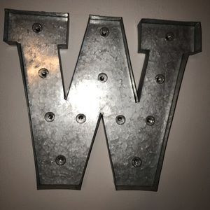 Marquee Letter- W